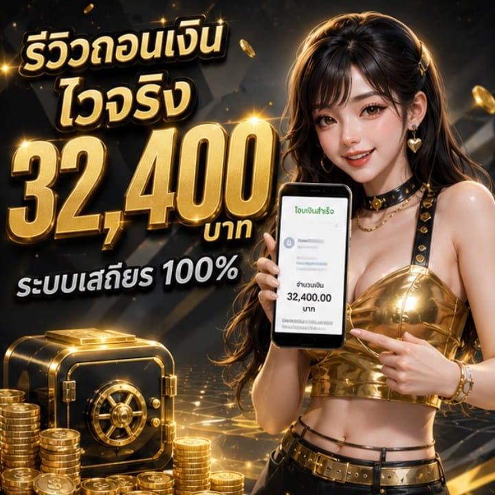 รีวิวถอนเงิน ไวจริง 32,400 บาท ระบบเสถียร 100%