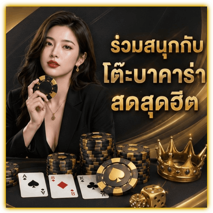 ร่วมสนุกกับ โต๊ะบาคาร่า สดสุดฮิต