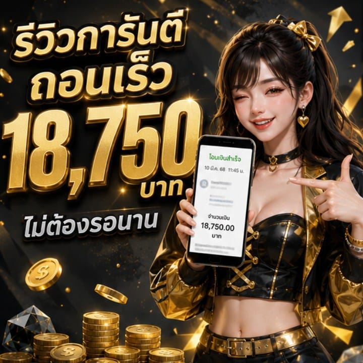 รีวิวการันตี ถอนเร็ว 18,750 บาท ไม่ต้องรอนาน